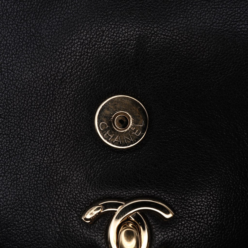 Chanel Mini Quilted Sheepskin Double Chevron Flap - Detail 1