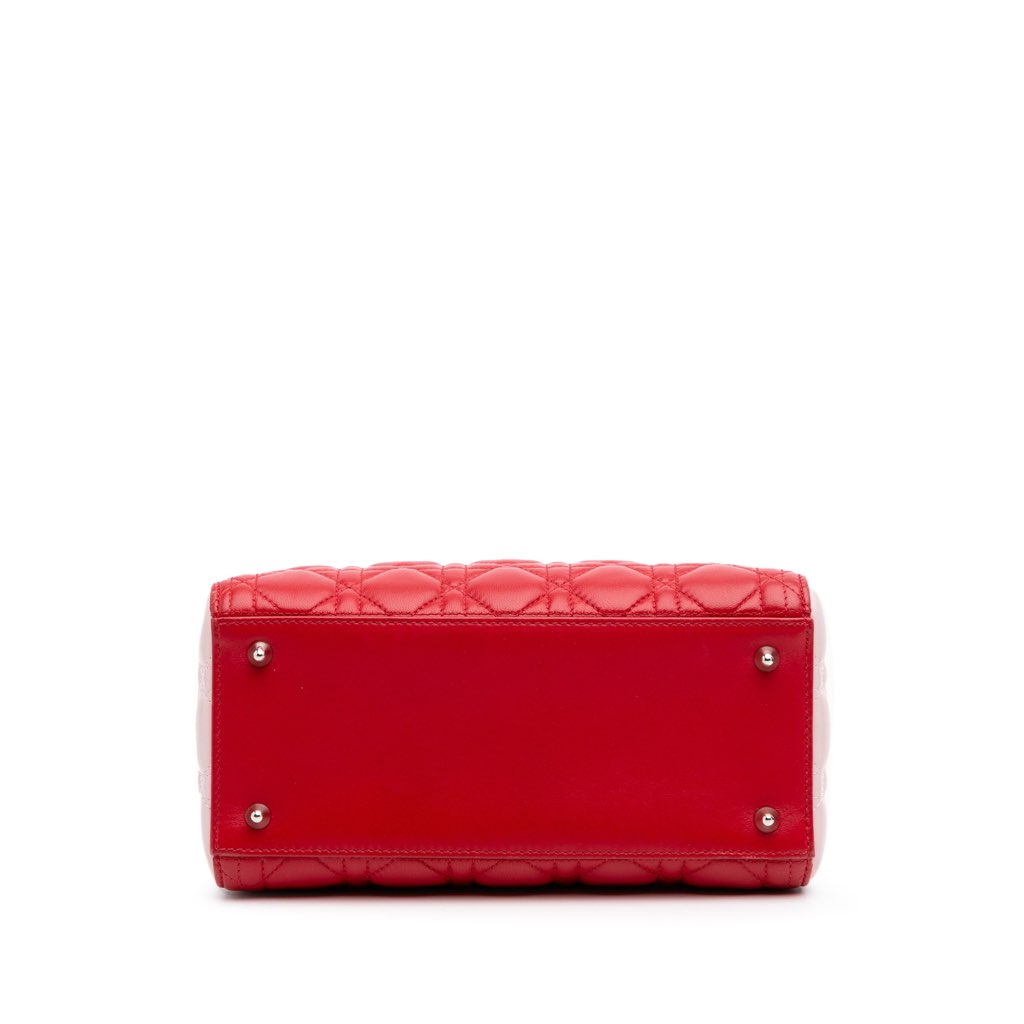 Dior Medium Tricolor Lambskin Cannage Lady Dior - Image 6
