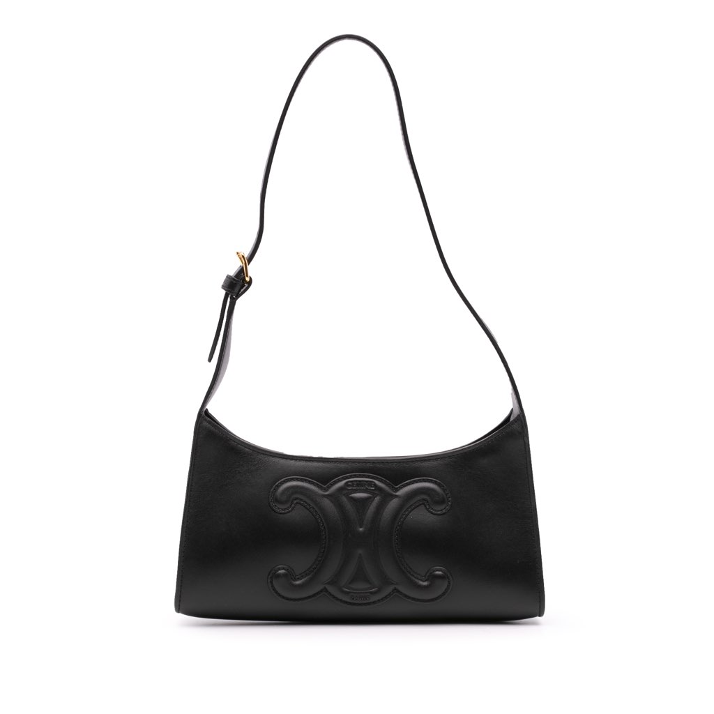Celine Smooth Calfskin Cuir Triomphe Shoulder Bag