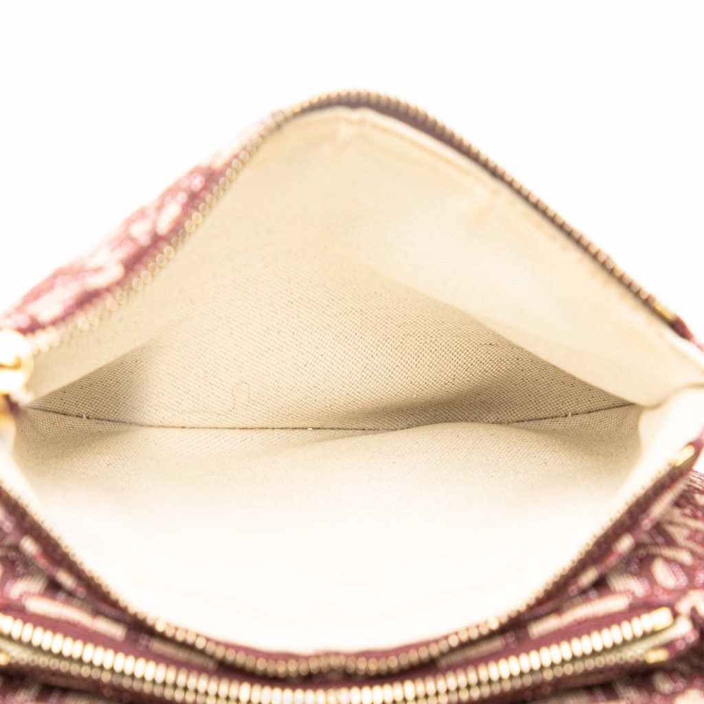 Dior Oblique Canvas Saddle Triple Zip Crossbody - 4