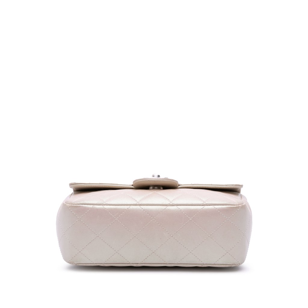 Chanel Mini Rectangular Classic Iridescent Lambskin Single Flap - 3