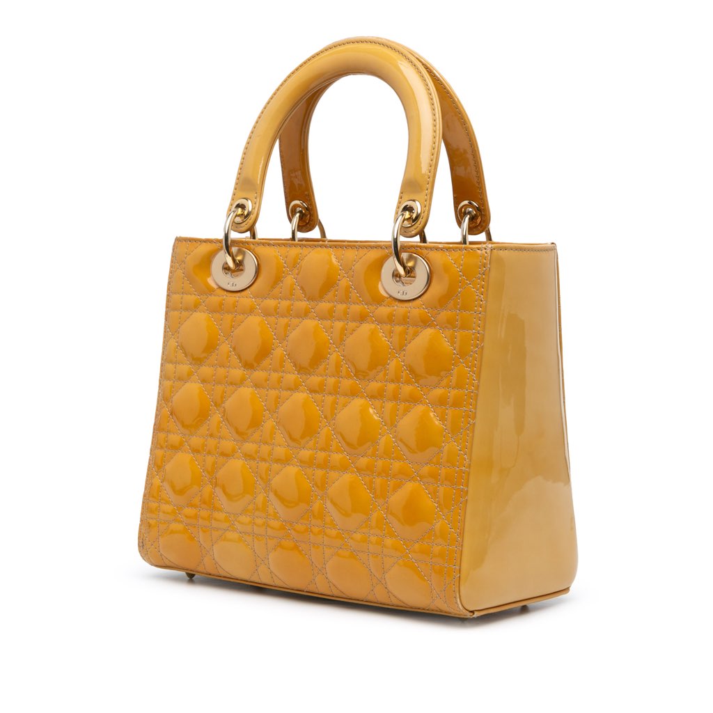 Dior Medium Patent Cannage Lady Dior - 2