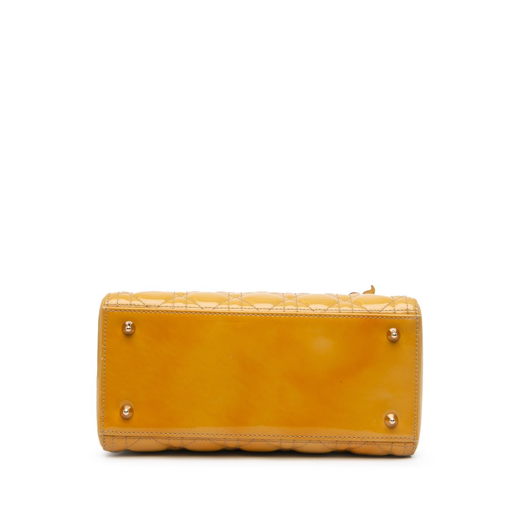 Dior Medium Patent Cannage Lady Dior - 3