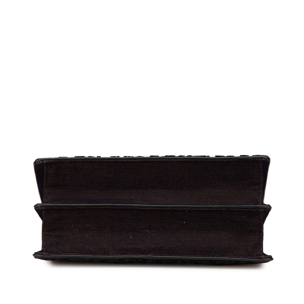 Dior Oblique Velvet Diorama Satchel - 3