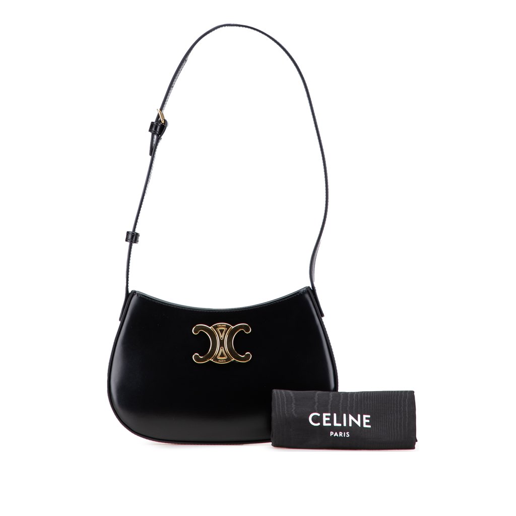 Celine Medium Shiny Calfskin Tilly Shoulder Bag - Image 14