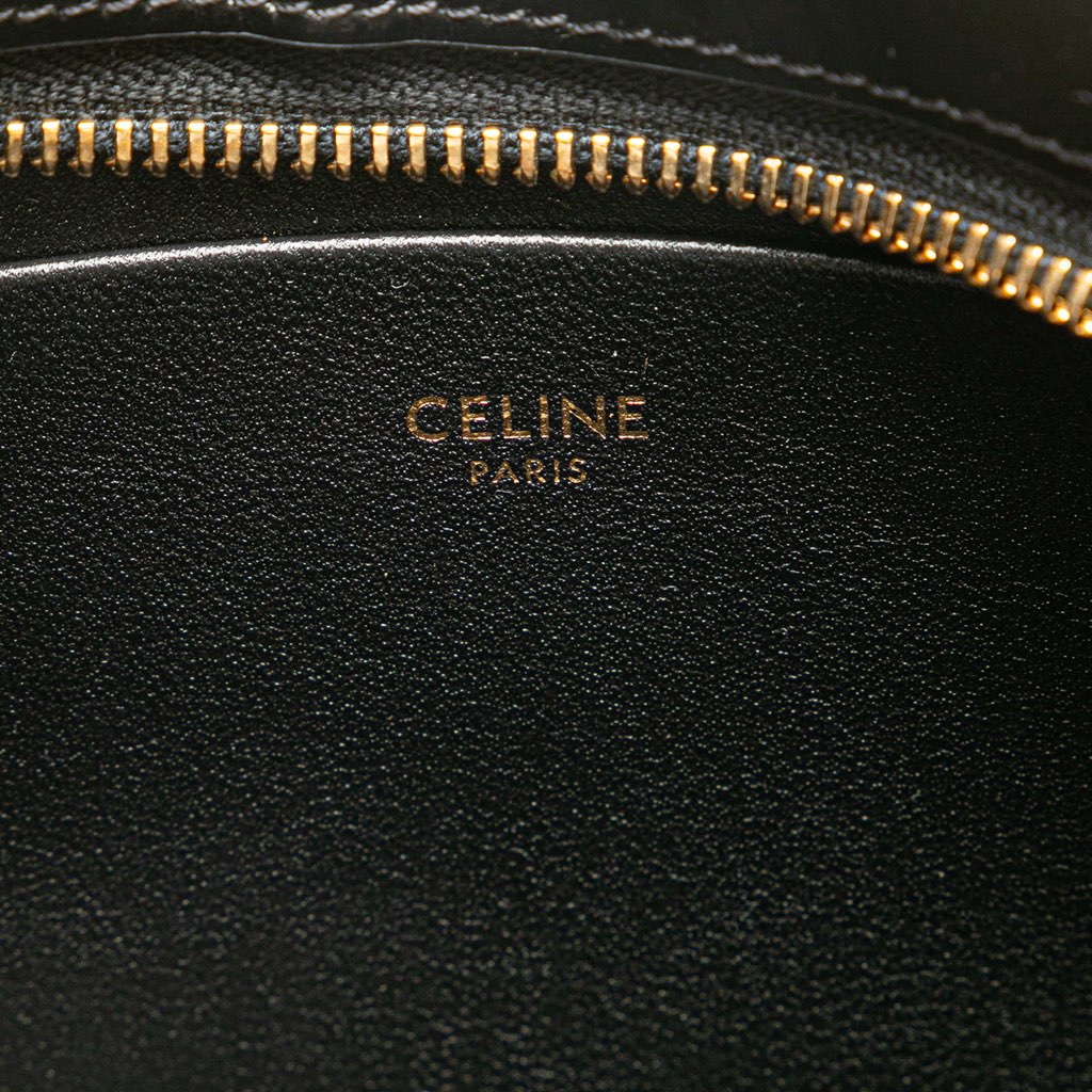 Celine Medium Shiny Calfskin Tilly Shoulder Bag - Side view