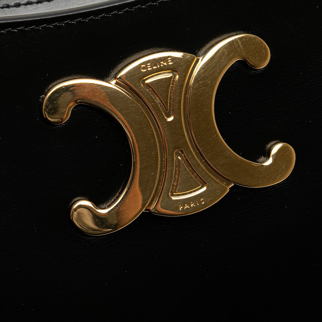 Celine Medium Shiny Calfskin Tilly Shoulder Bag - Image 10