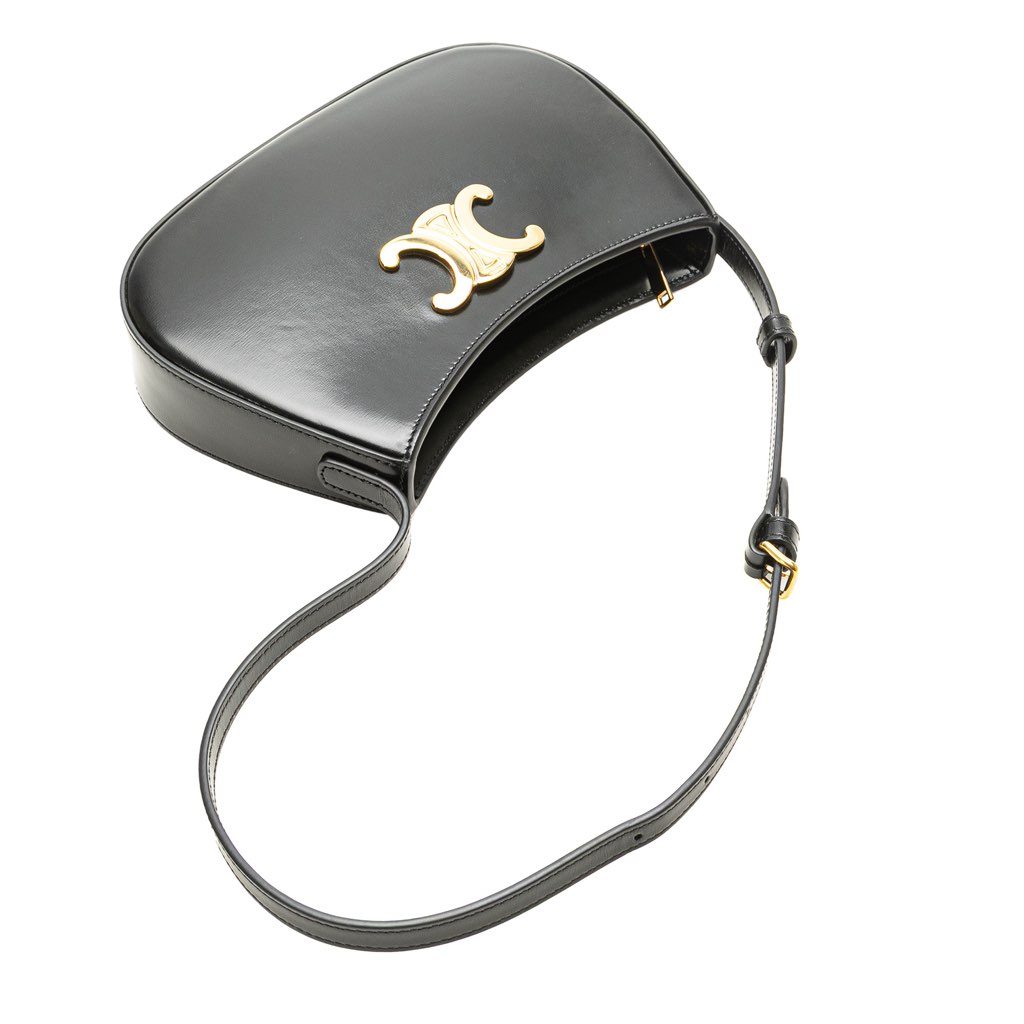 Celine Medium Shiny Calfskin Tilly Shoulder Bag - Image 12