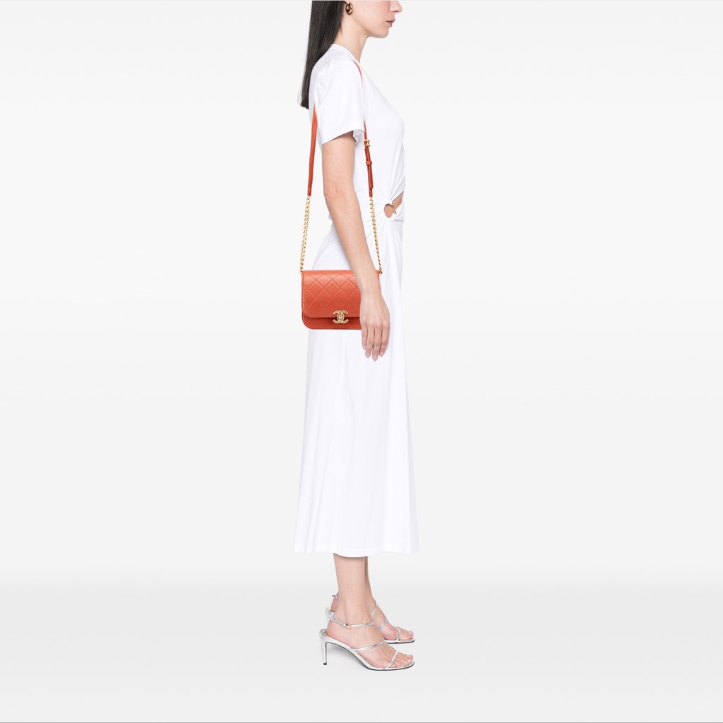 Chanel Mini CC Quilted Caviar Messenger Single Flap - Image 15