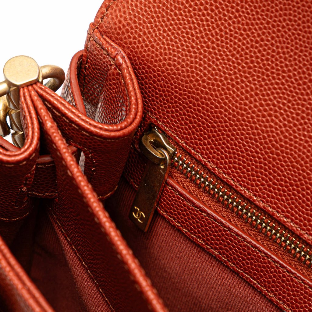 Chanel Mini CC Quilted Caviar Messenger Single Flap - Detail 2