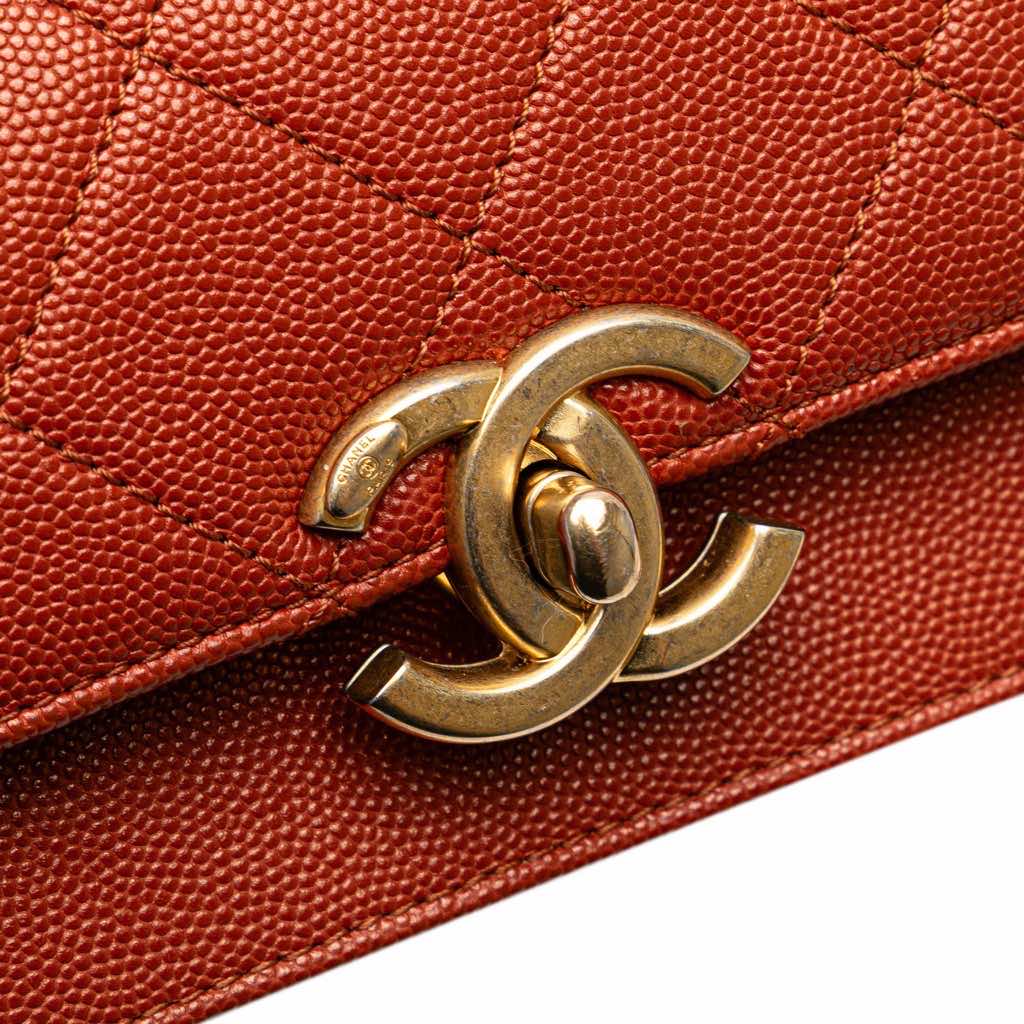 Chanel Mini CC Quilted Caviar Messenger Single Flap - Image 10
