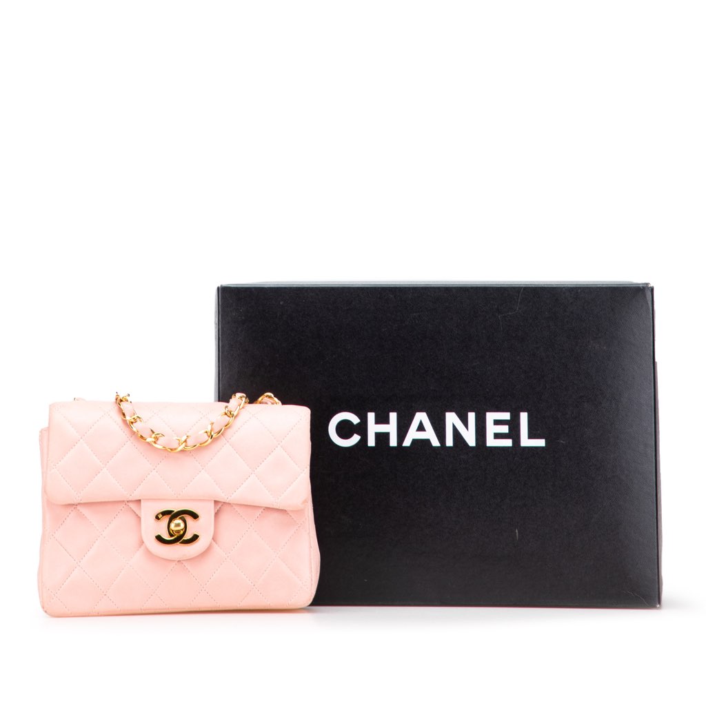 Chanel Mini Square Classic Lambskin Single Flap - Image 17