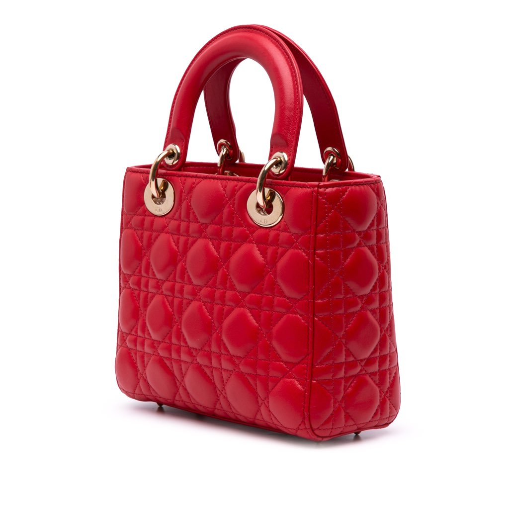 Dior Small Lambskin Cannage My ABCDior Lady Dior - Back view