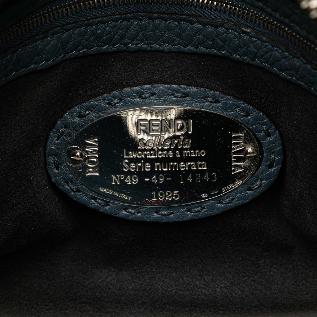 Fendi Leather Selleria Lei Whipstitch Satchel - Side view