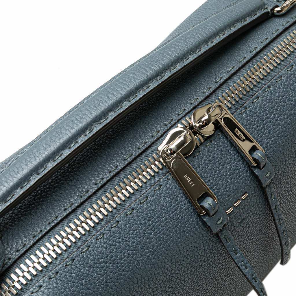 Fendi Leather Selleria Lei Whipstitch Satchel - Image 10