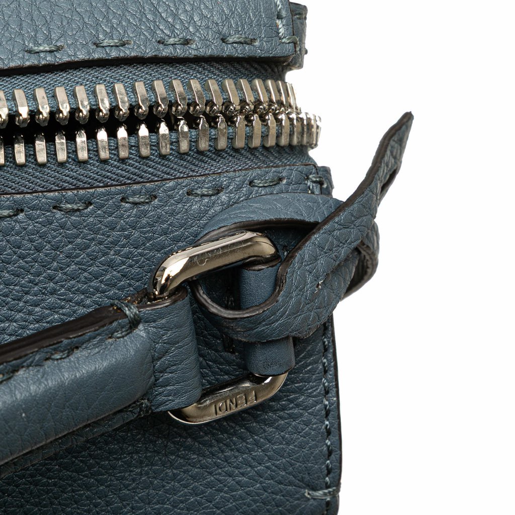 Fendi Leather Selleria Lei Whipstitch Satchel - Image 12