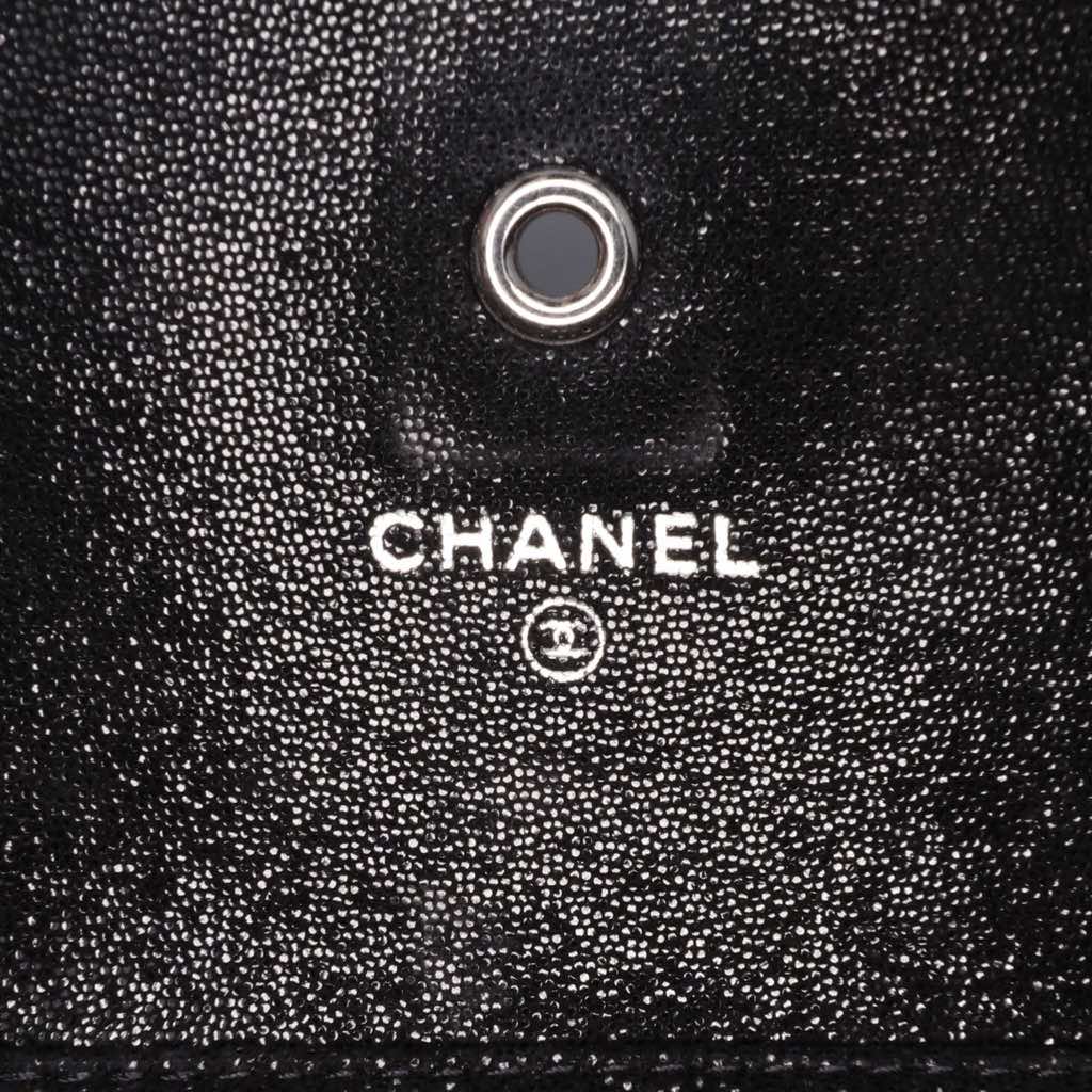 Chanel Iridescent Caviar Crystal CC Wallet On Chain - 5