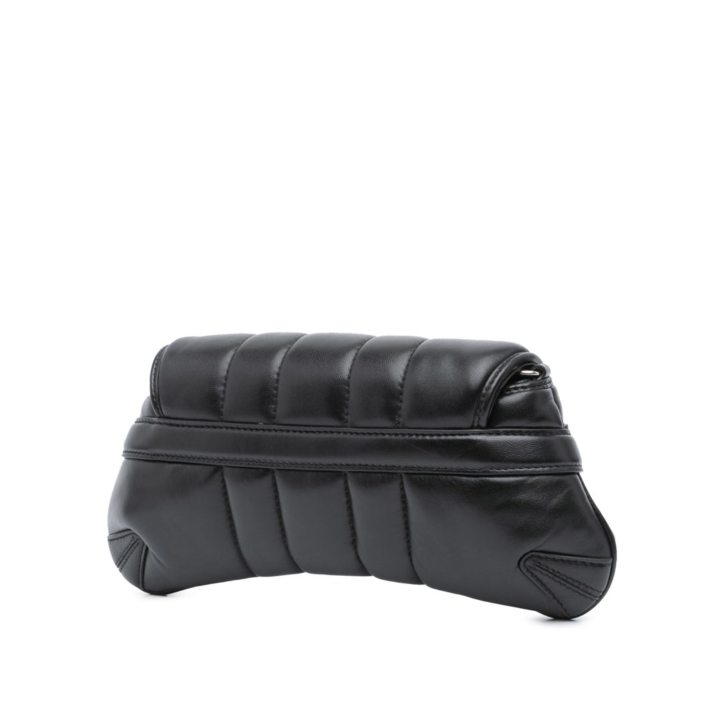 Gucci Small Leather Horsebit Chain Satchel - 2