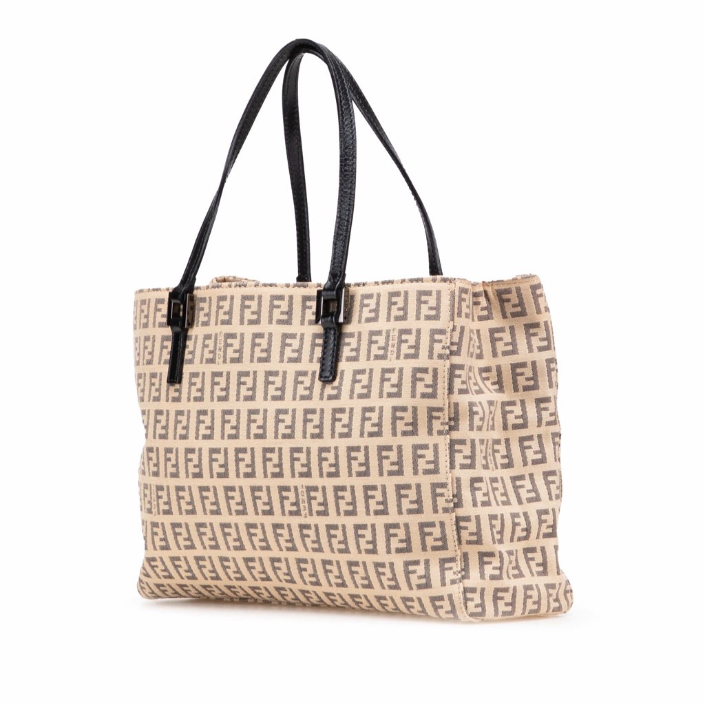 Fendi Zucchino Canvas Tote - Back view