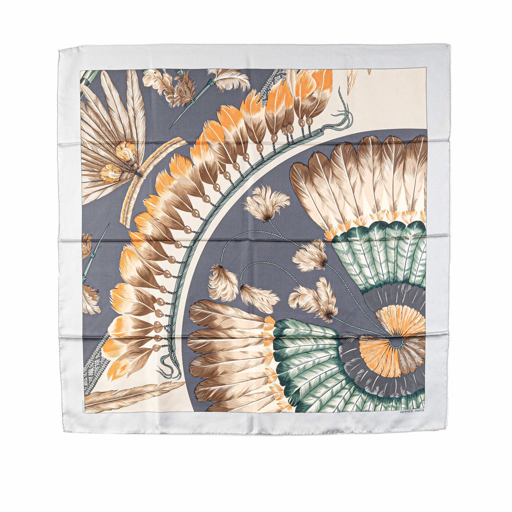 Hermès Brazil Detail Silk Scarf