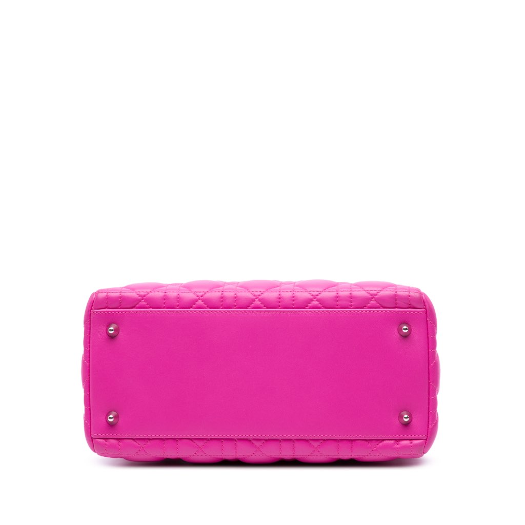 Dior Medium Lambskin Cannage Lady Dior - 3