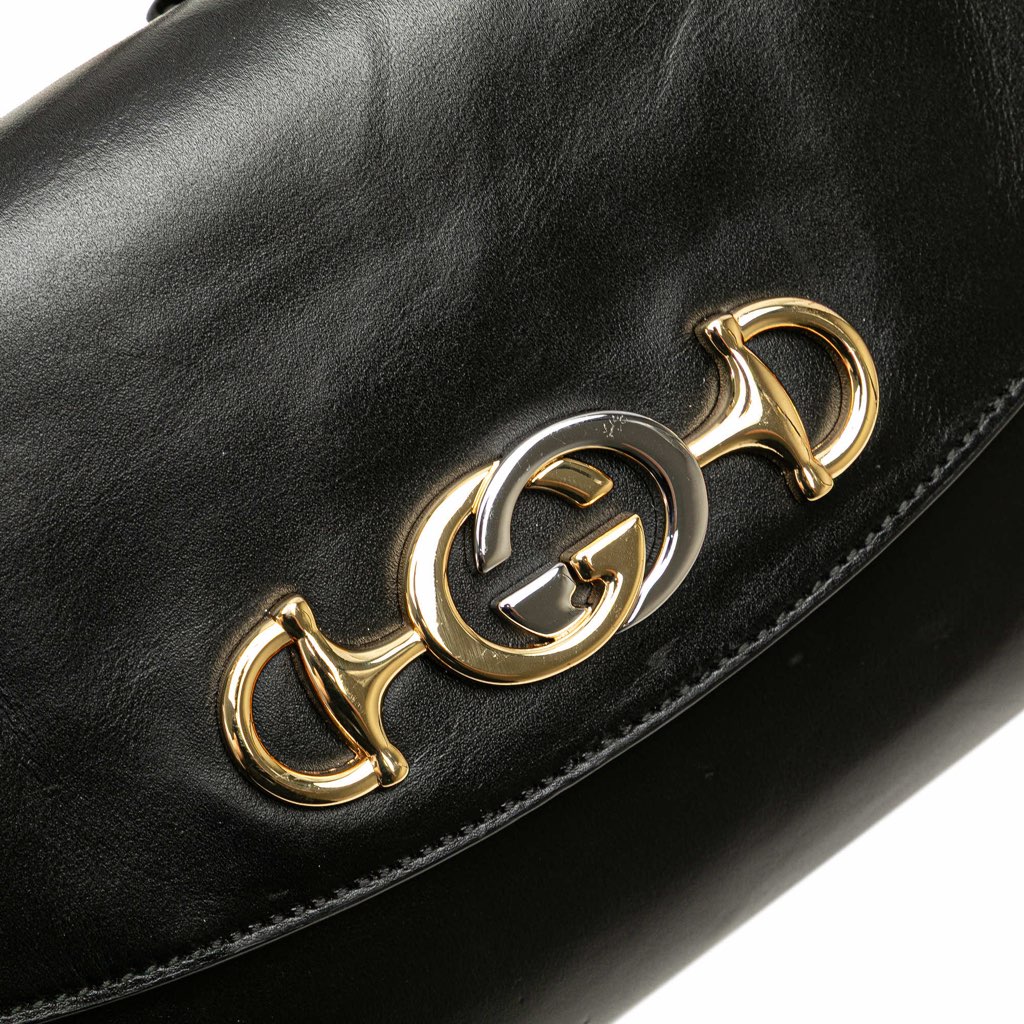 Gucci Small Leather Zumi Satchel - Image 11