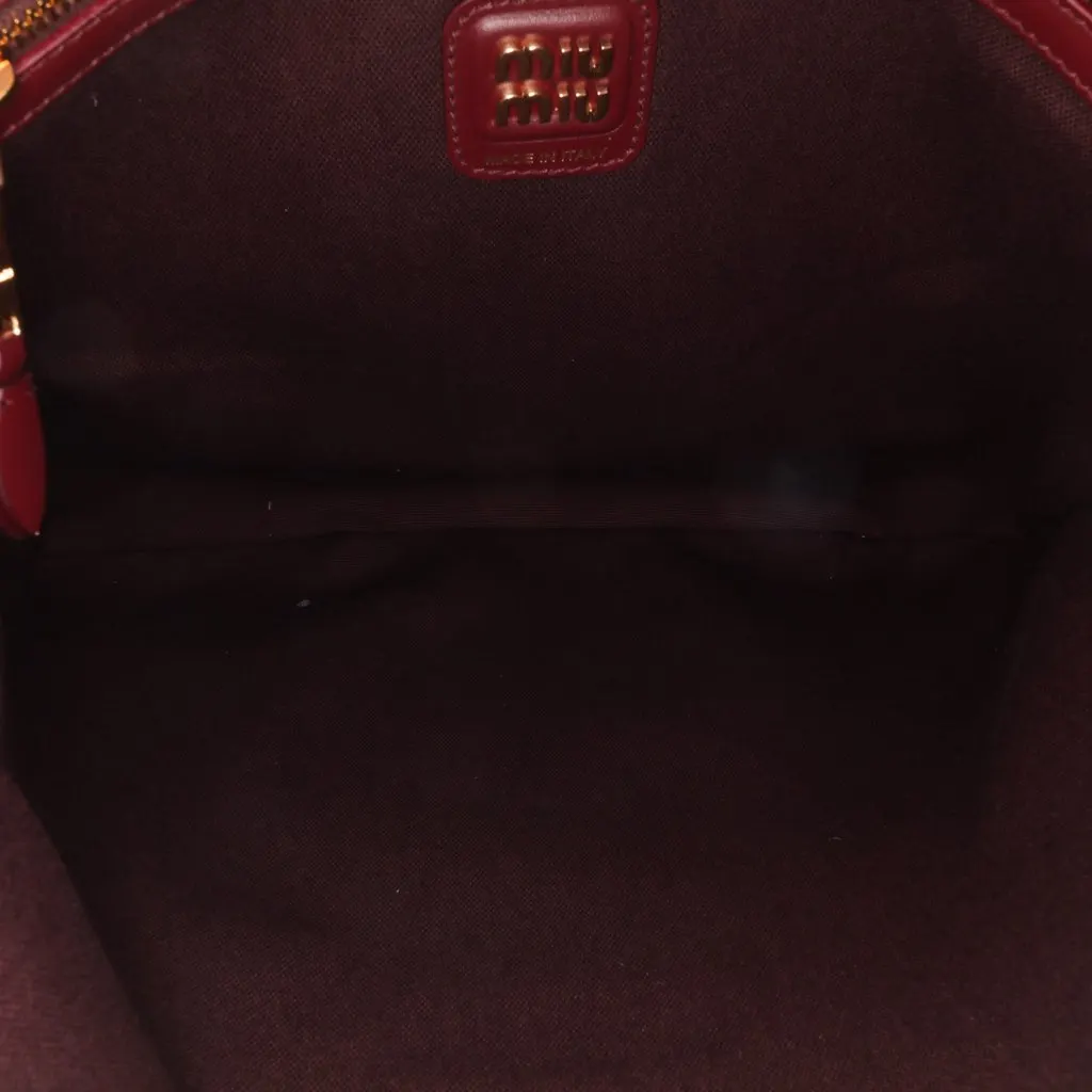 Miu Miu Corduroy Ivy Tote Red Velvet Good - Model View