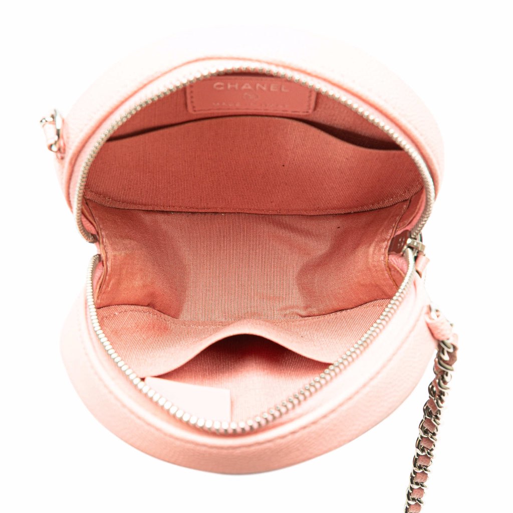 Chanel Caviar Striped CC Filigree Round Crossbody - 4