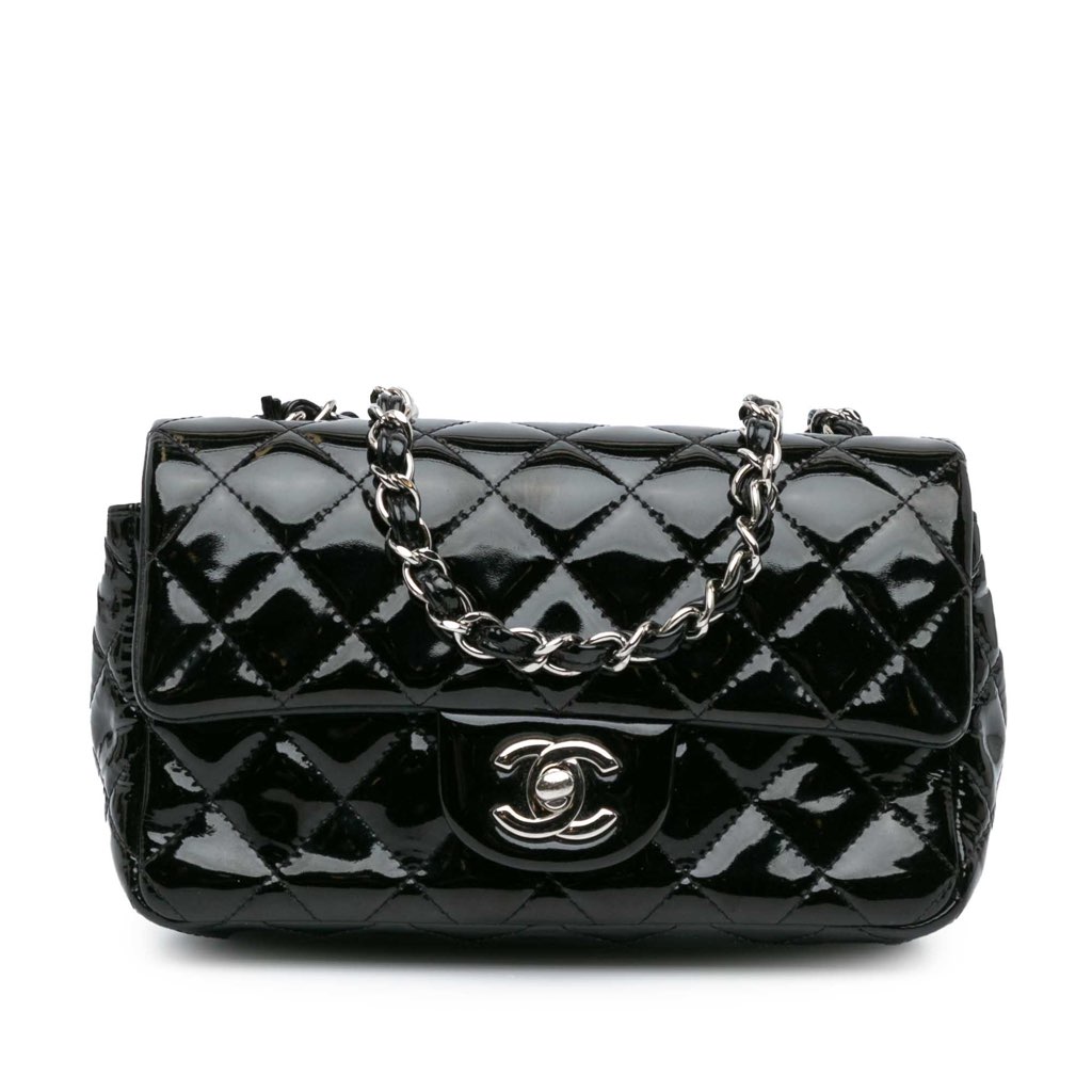 Chanel Mini Rectangular Classic Patent Single Flap