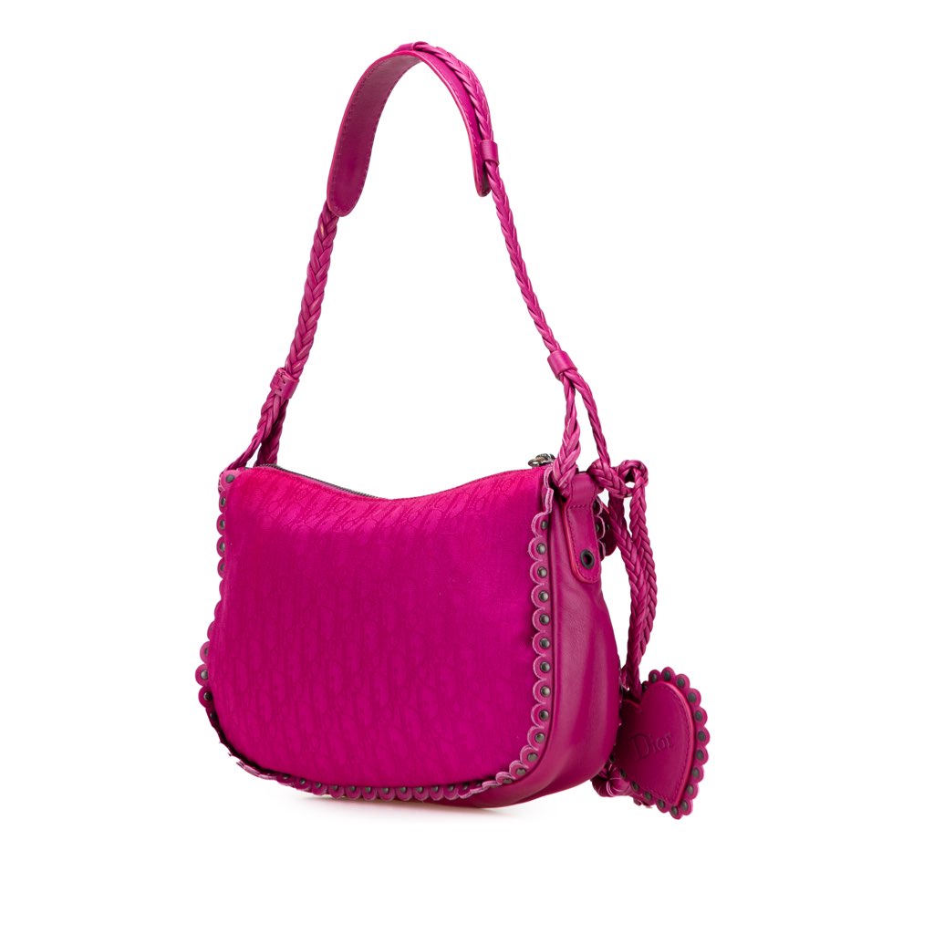 Dior Diorissimo Trotter Canvas Shoulder Bag - Back view