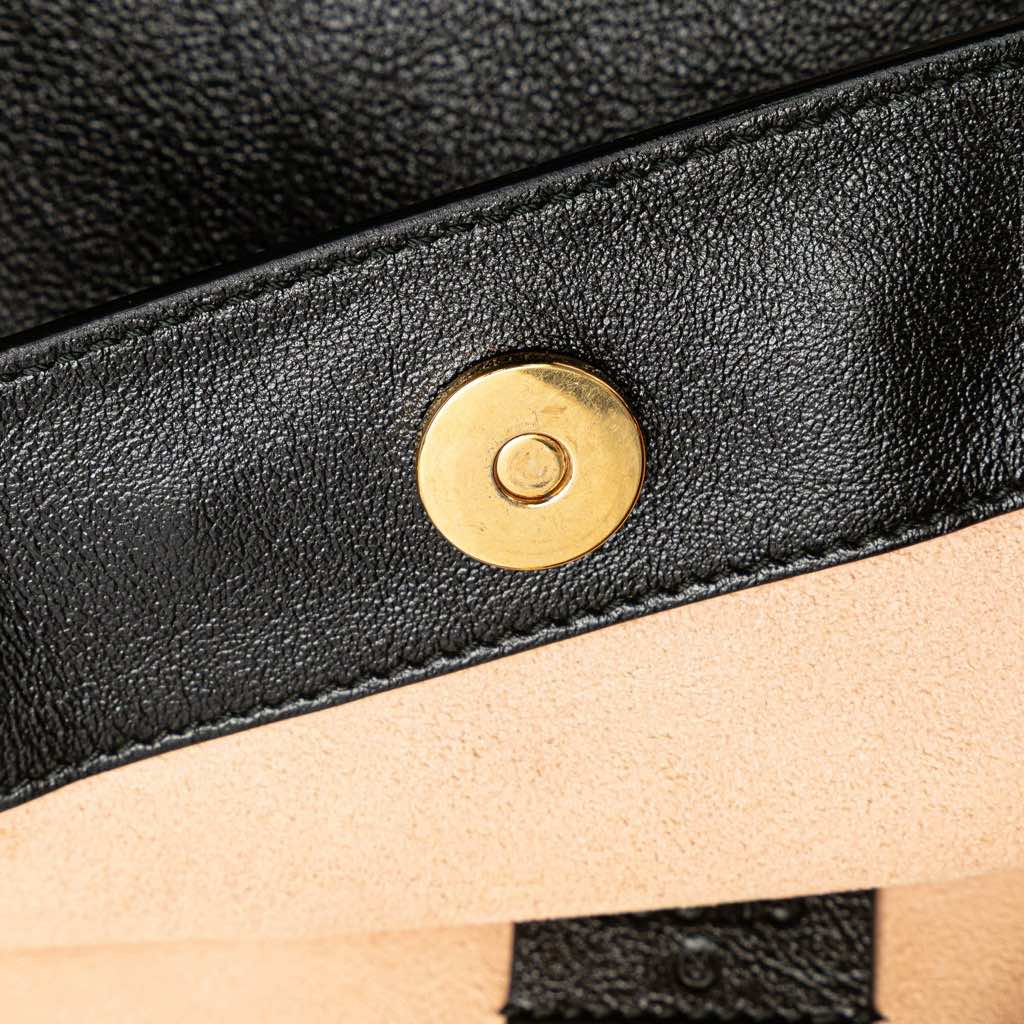 Gucci Smooth Calfskin Diagonal Striped Zumi Tote - Image 10