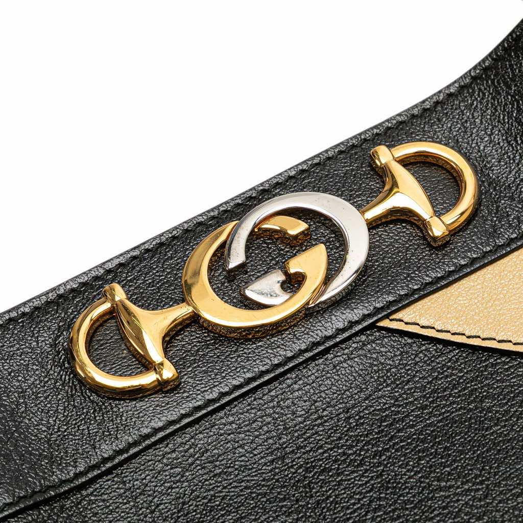 Gucci Smooth Calfskin Diagonal Striped Zumi Tote - Image 12