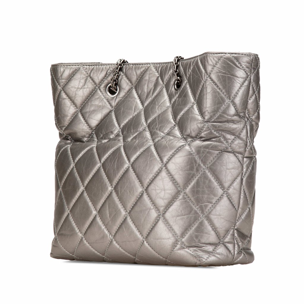 Chanel Reissue 2.55 Quilted Aged Calfskin Tote - Back view
