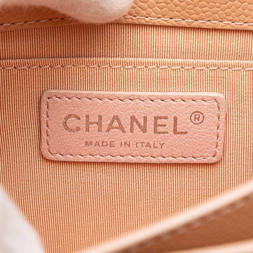 Chanel Mini Quilted Caviar CC Box Flap - Detail 1