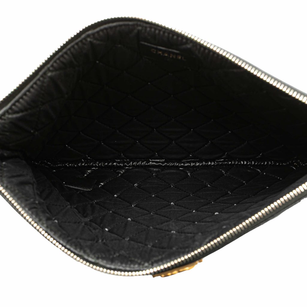 Chanel Medium Quilted Caviar Boy O Case Clutch - 4