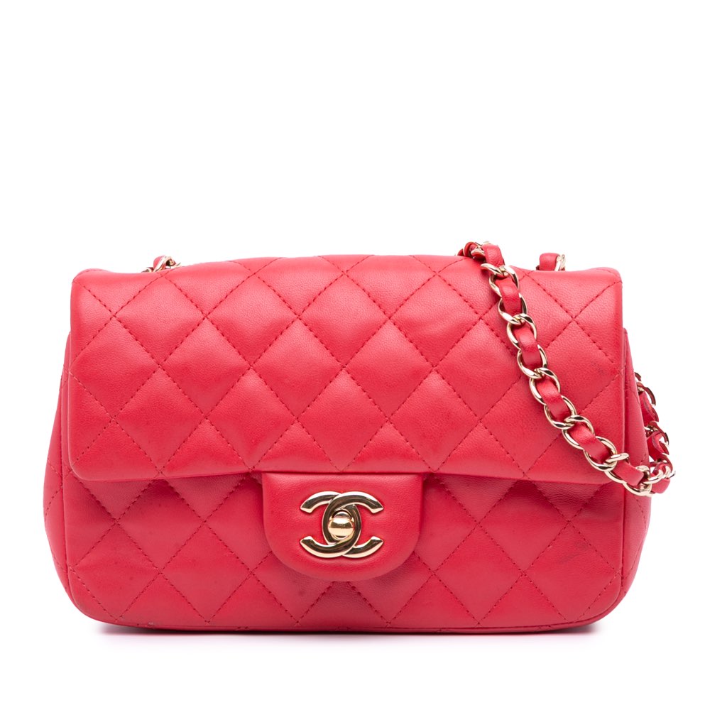 Chanel Mini Rectangular Classic Lambskin Single Flap
