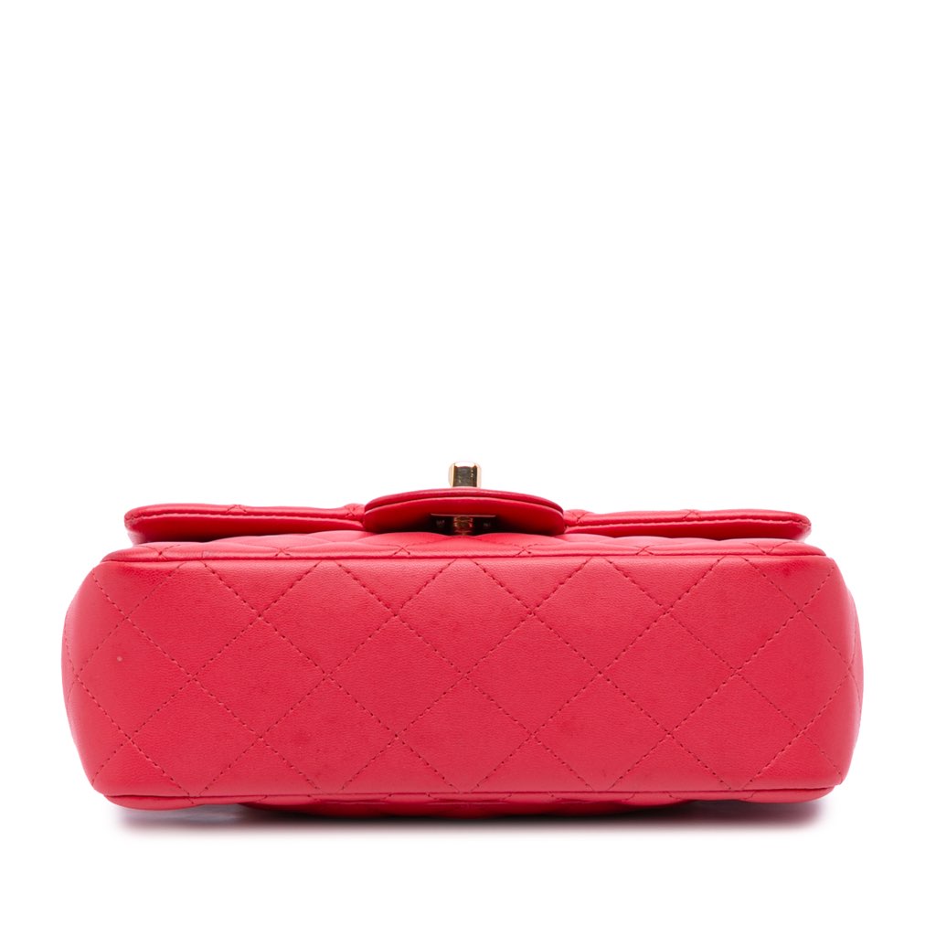 Chanel Mini Rectangular Classic Lambskin Single Flap - Image 6