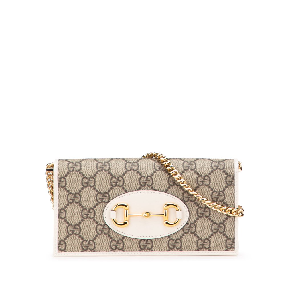 Gucci GG Supreme Horsebit 1955 Wallet On Chain