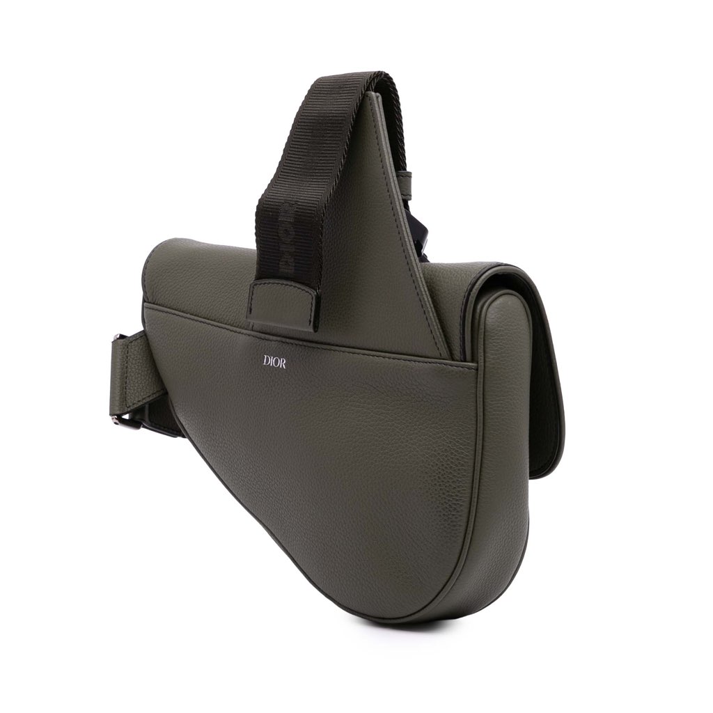 Dior Grained Calfskin Saddle Bag - 2