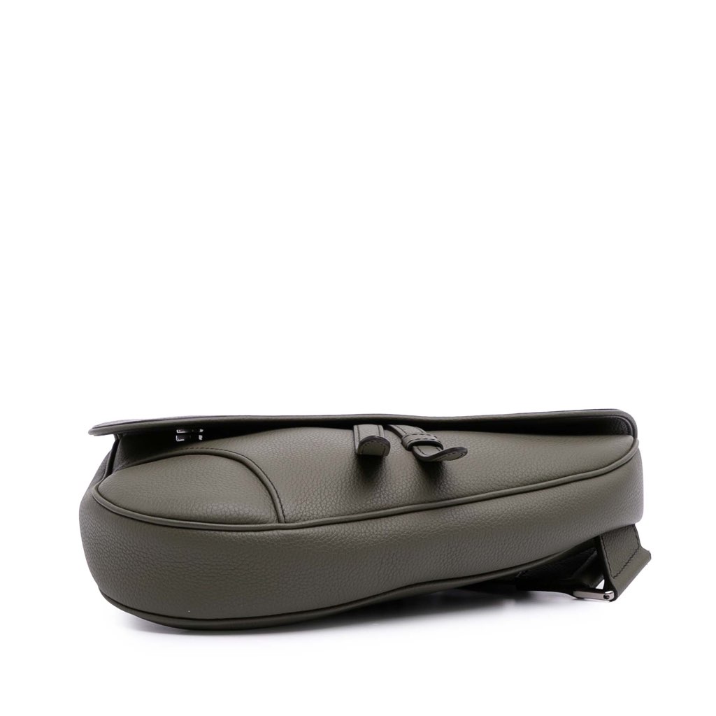 Dior Grained Calfskin Saddle Bag - 3
