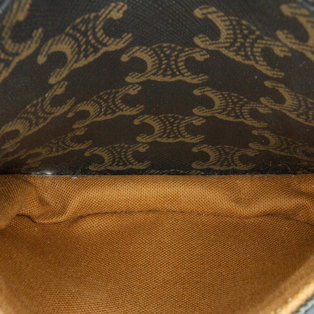 Celine Medium Triomphe Coated Canvas Folco Crossbody - 5