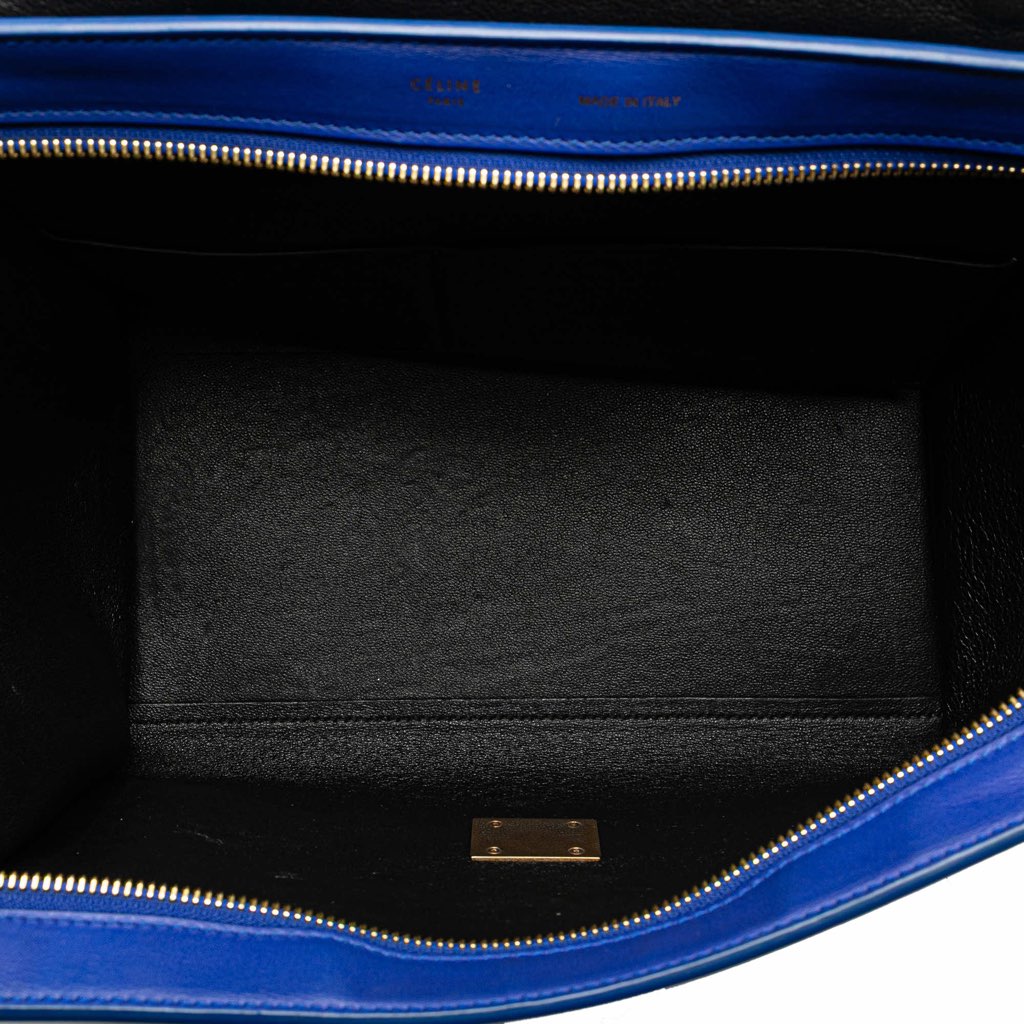 Celine Small Tricolor Leather Trapeze Satchel - 4