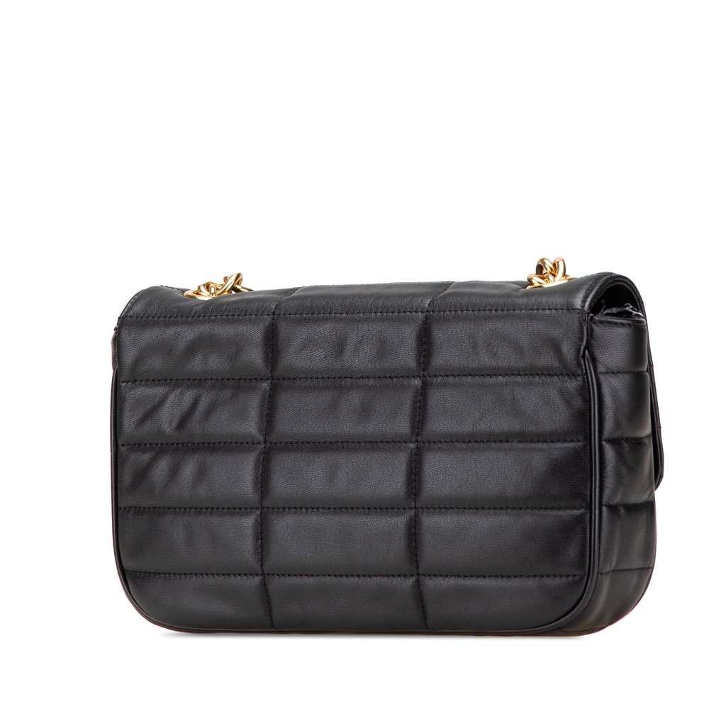 Celine Matelasse Goatskin Monochrome Chain Shoulder Bag - 2