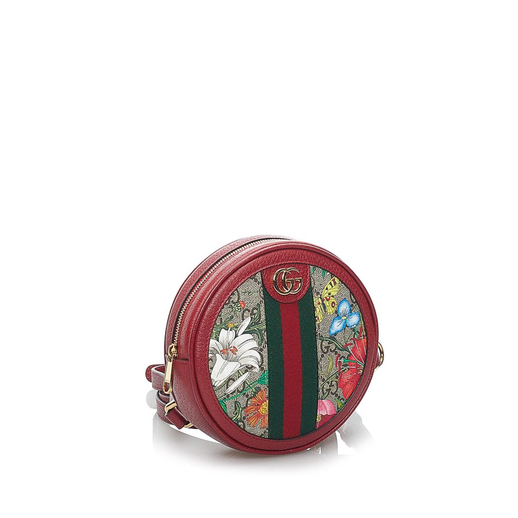 Gucci GG Supreme Flora Ophidia Round Backpack - 2