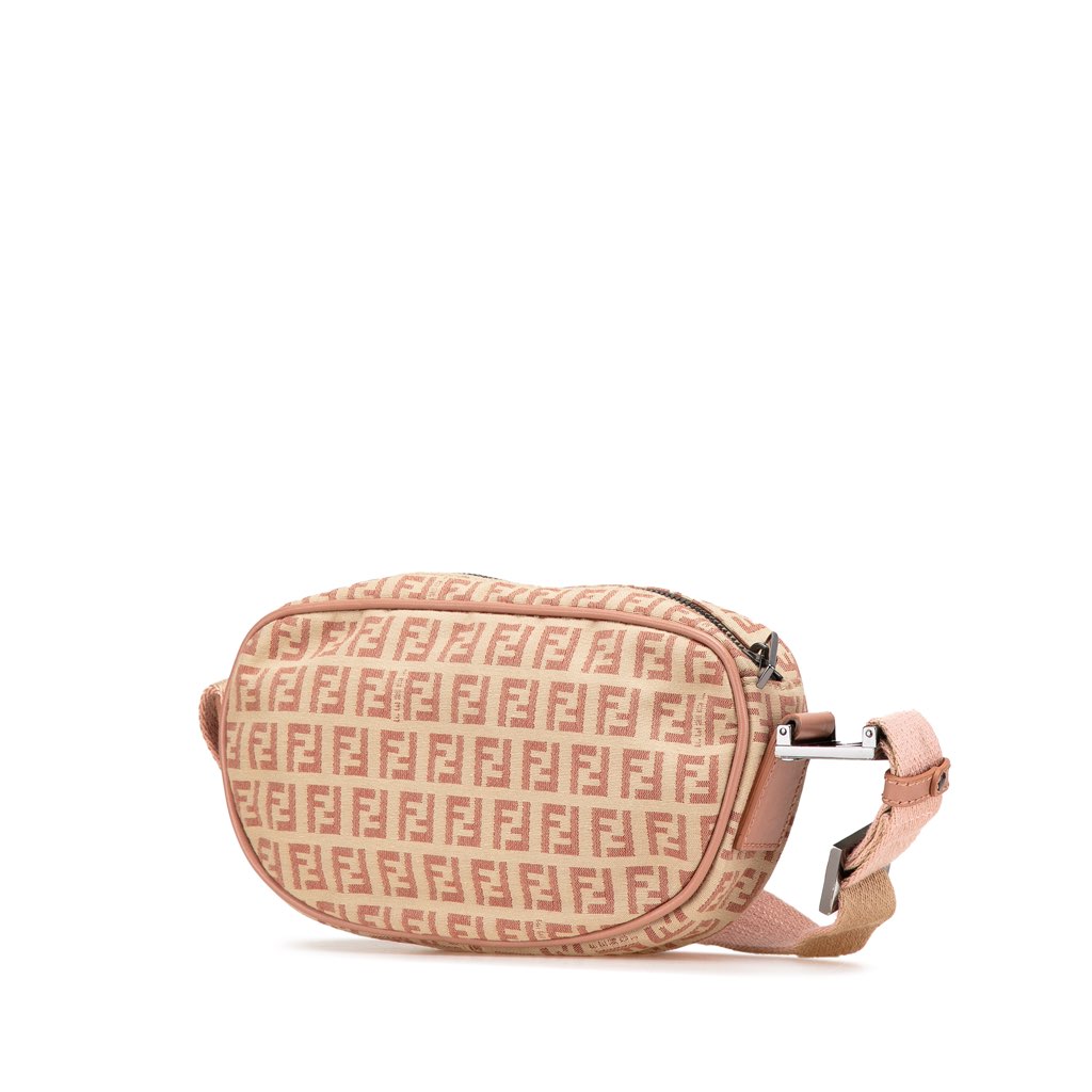 Fendi Zucchino Canvas Crossbody - Back view