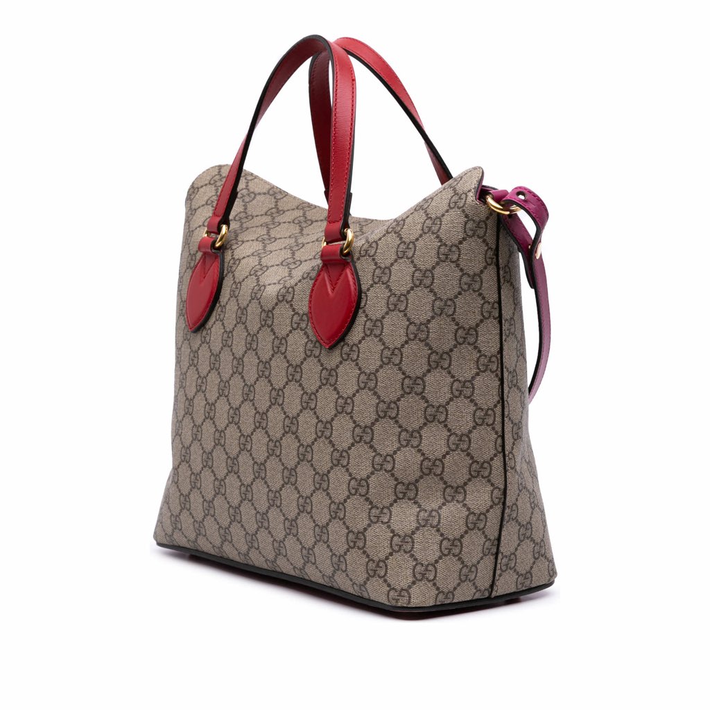 Gucci GG Supreme Linea A Foldover Tote - 2