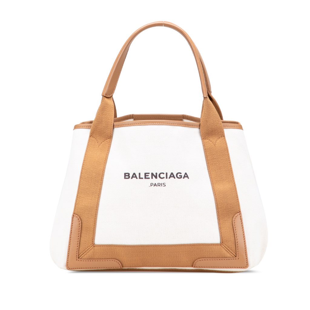 Balenciaga Canvas Navy Cabas S Tote