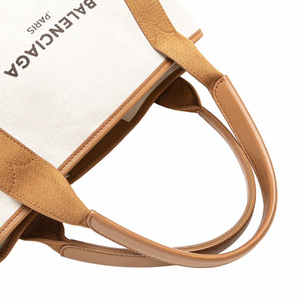 Balenciaga Canvas Navy Cabas S Tote - Image 13