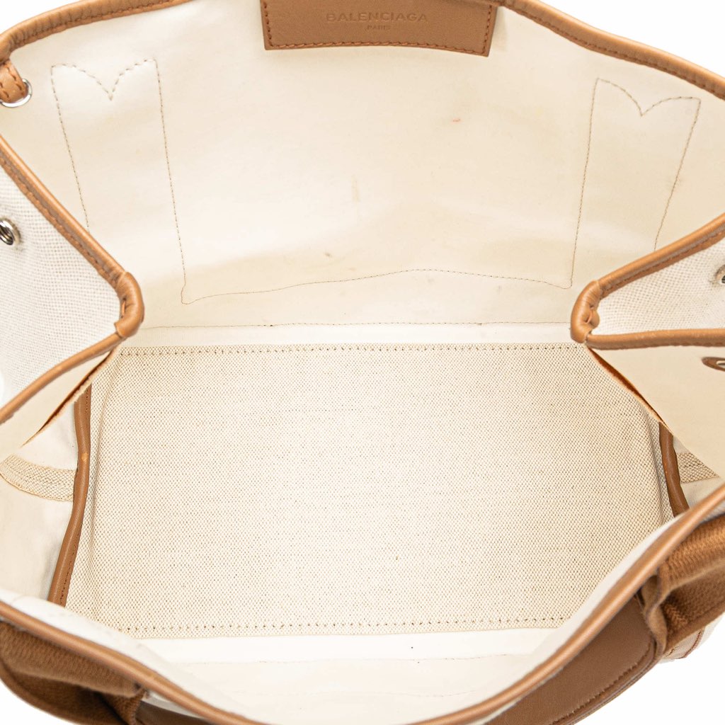 Balenciaga Canvas Navy Cabas S Tote - 4