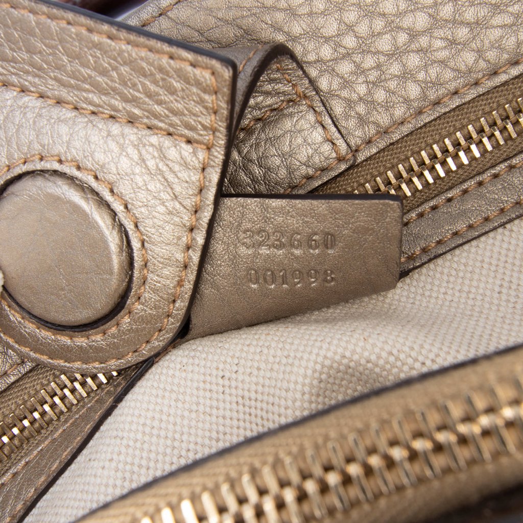 Gucci Medium Calfskin Bamboo Shopper Satchel - Image 13